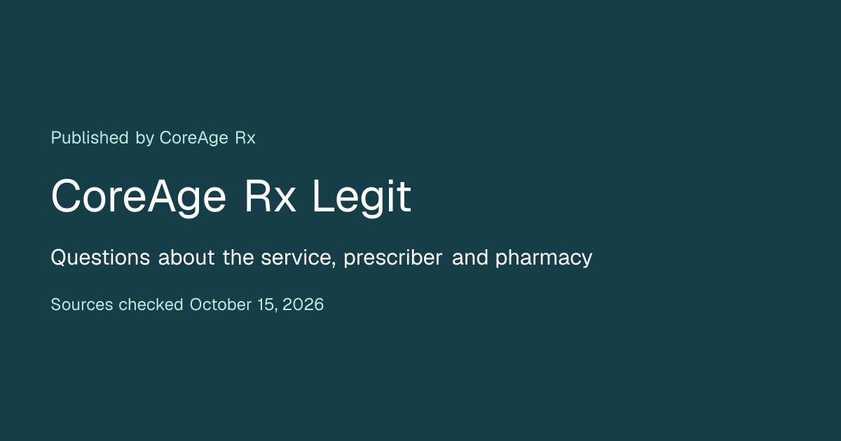 CoreAge Rx Reviews - Is CoreAge Rx Legit? | Consumer Reports, BBB ...